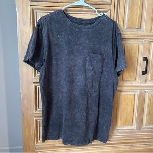 Acid Wash Pocket T Shirt